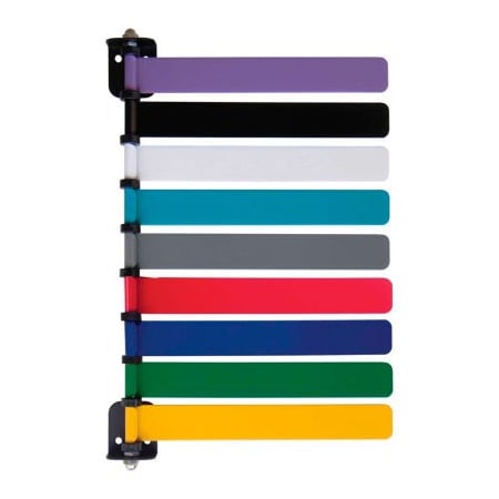 Omnimed. Omnimed 9-Flag Room ID System, 8inL Aluminum Flags, 1/PK 291819